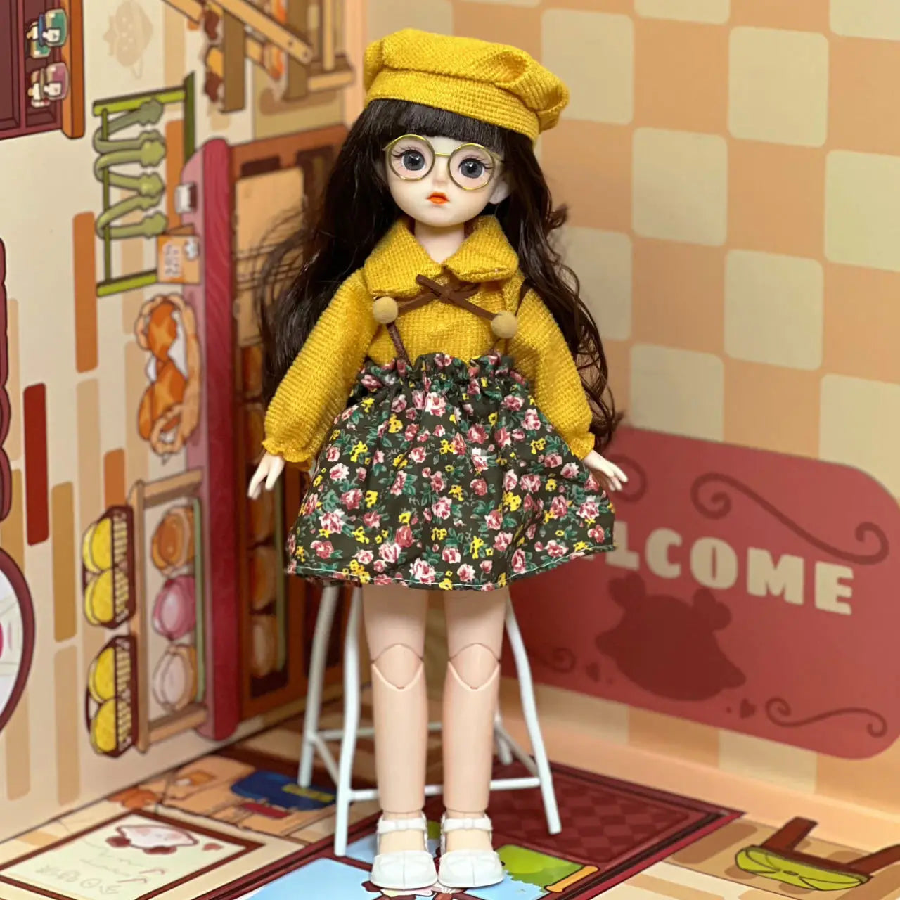 30cm Doll 6-point BJD Dress Doll Little Princess Lolita Girl Toy Doll Multi Joint