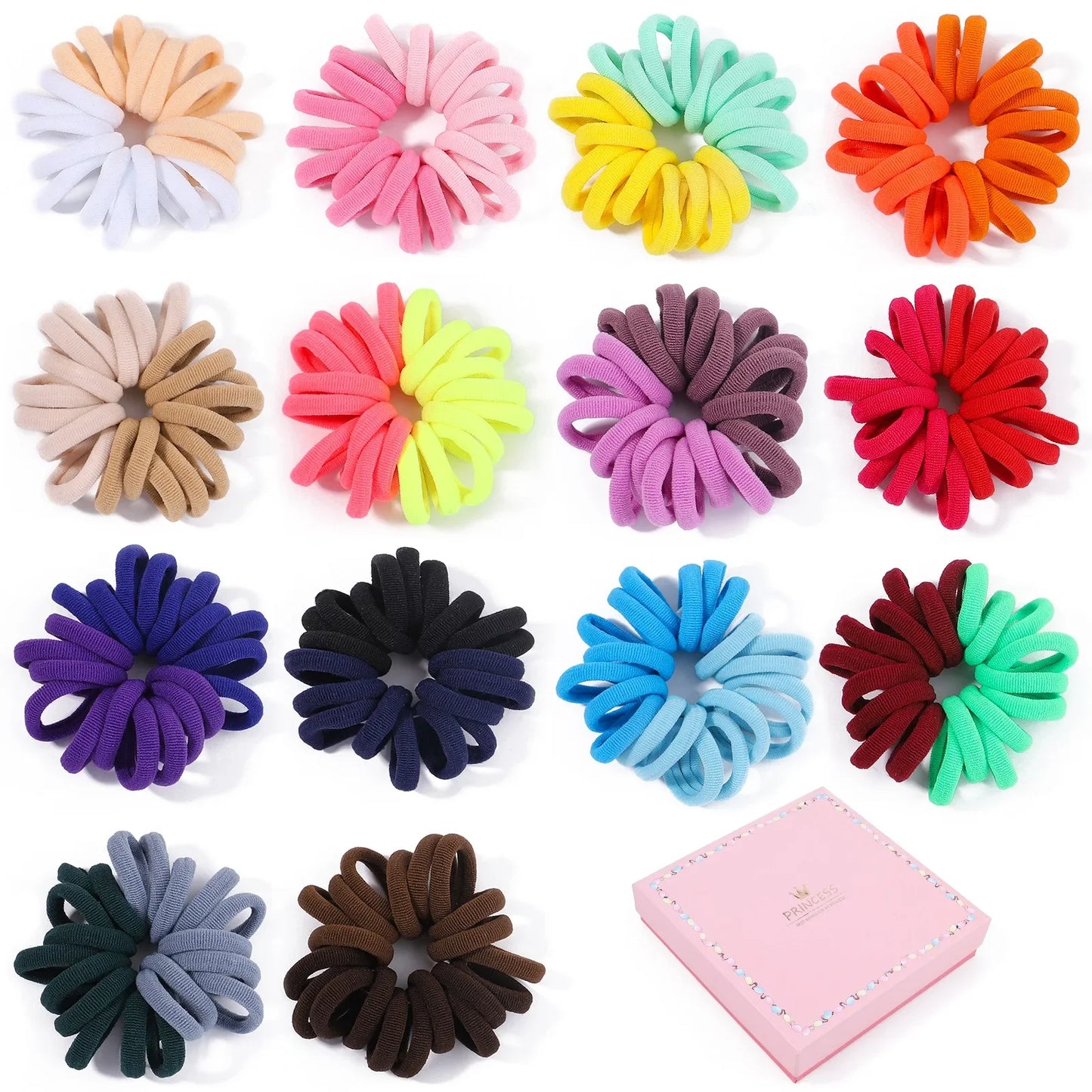 20/50/100Pc Elastic Hair Bands Girls Hair Accessories Mini Colorful Nylon Headband Kids Ponytail Holder Scrunchie Ornaments Gift