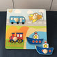 Children Hand Scratch Board Game, 3D Puzzle Early Education Matching Board Game