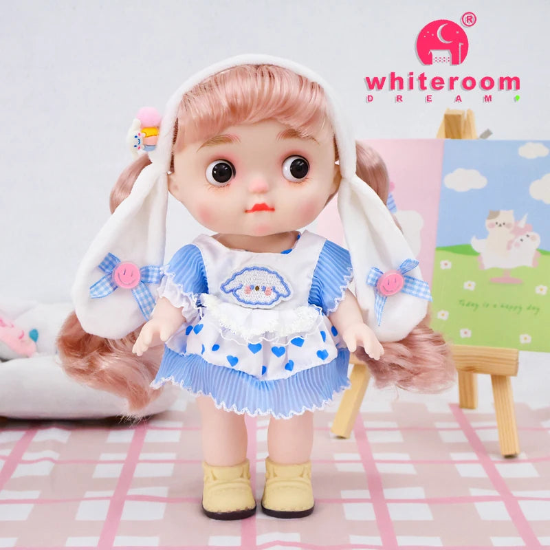 Dolls Toys Girl Doll Big Head Cute Baby Festival Gift Reborn Kids Dolls For Girls 25cm