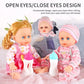 Simulation Doll Can Talk and Blink, Intelligent Sound, Feeding Baby, Soothing Sleep Doll