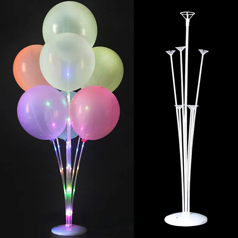 LED Light Balloons Stand Glow LED Baloon Column for Baby Shower Birthday Party Decor Wedding Ballon Stand Accessories