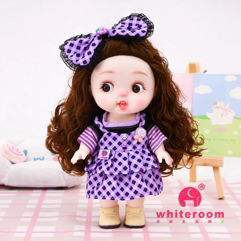 Dolls Toys Girl Doll Big Head Cute Baby Festival Gift Reborn Kids Dolls For Girls 25cm